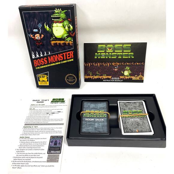 Boss Monster Card Game - Dungeon Building Card Game 2-4 Players - Gently Played - Picture 1 of 10